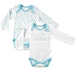 Luvable Friends 2-Pack Long Sleeve Baby Bodysuits,Pink, 9-12 months