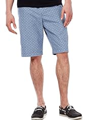 North Coast Pure Cotton Chambray Spotted Shorts