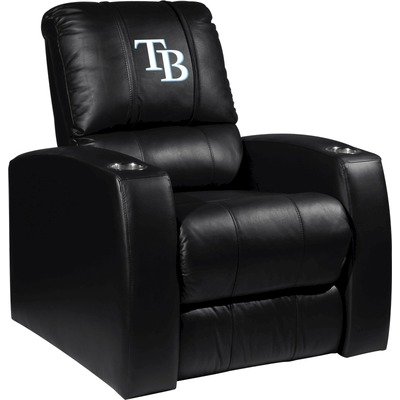 Home Theater Recliner with MLB Logo Panel Team: Tampa Bay Rays Secondary
