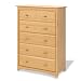 Beatrice 5 Drawer Chest / Dresser - Oak