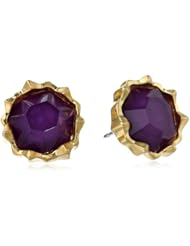 Sam Edelman Stone Small Amethyst Stud Earrings Set