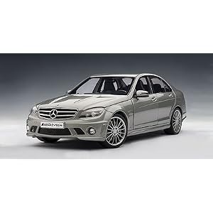 Mercedes C63 AMG Gray With Leather Seats 1:18 Autoart by 