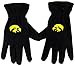 donegal bay NCAA Iowa Hawkeyes Men's Fleece Gloves, Black