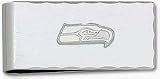 Seattle Seahawks 5/16 Sterling Silver Logo on Nickel Plated Money Clip