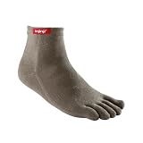 injinji Performance Mini Crew Toesocks,Sand,Large