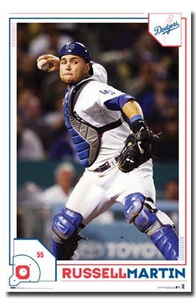 Los Angeles Dodgers Mlb Russell Martin Vs Posters 4504