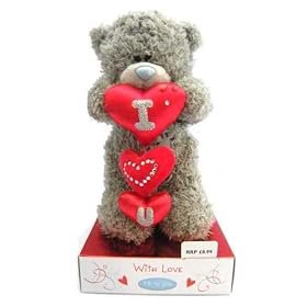 Me To You 6" Standing 3 Hearts Valentine Bear