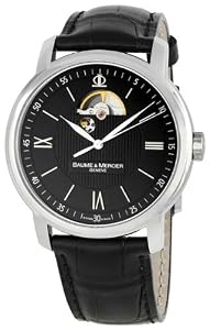 Baume and Mercier Classima Executives XL Steel Black Mens Watch 8689