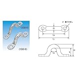 アイストラップ座ぐりなしタイプ ISB-6 A-1234 L1:58mm