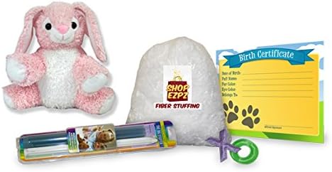 Stuff Your Own Party Kit Pink and White Rabbit - 8 inches - 49505
