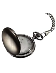 Watch: Visol Scipio Brushed Gun Metal Japanese Quartz Pocket Watch - Visol