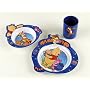 Winnie Pooh Service Kindergeschirr Geschirr Teller Sch�ssel Becher blau