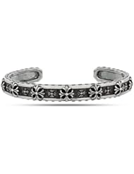 Oxidized Maltese Inspired Cuff In Sterling Silver