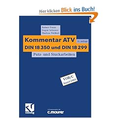 Kommentar ATV DIN 18 350 und DIN 18 299: Putz- und Stuckarbeiten