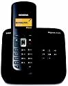 Siemens Gigaset A585 Duo Schnurloses DECT-Telefon mit zusätzlichem Mobilteil und Anrufbeantworter, pianoschwarz