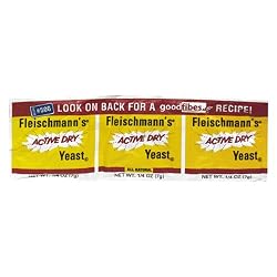 Fleischmann's Yeast, Active, Dry, 0.75-Ounce Packet (Pack of 9)