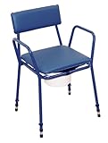 Aidapt Essex Adjustable Commode Chair Blue
