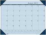 House of Doolittle EcoTone Academic Desk Pad Calendar 13 x 18 Inch Blue 12 Months August to July Recycled Made in the USA (HOD012540 )