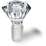 Glass Slide Bowl Diamond Stlye Herb Holder and Herb Bowl with five screens-18mm,Clear Size: Color: Clear Model: (Home & Kitchen)