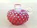Fenton Cranberry Opalescent Hobnail Candleholder #3870