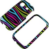 Zebra Stripes (Rainbow/Black) Protector Case for Samsung Trender M380