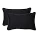 Pillow Perfect Fresco Solid Indoor/Outdoor Lumbar Pillow Plush Fill, Weather and Fade Resistant, Lumbar - 11.5