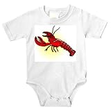 Onesie with ocean, red, lobster, crustacean, claw