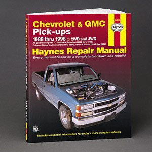 HAYNES REPAIR MANUAL for CHEVY PICK-UP NUMBER 24065