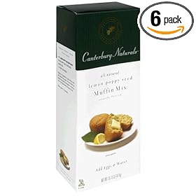 Canterbury Naturals Lemon Poppy Seed Muffin Mix, 16.75-Ounce Units (Pack of 6) by Canterbury Naturals