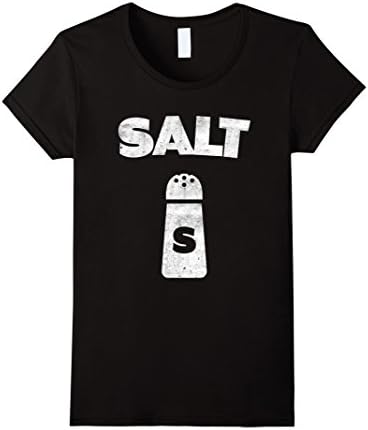 Women's Salt - Salt And Pepper Costume Halloween T-Shirt - Unisex Large Black