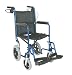 Duro-Med Lightweight Transport Chair with 12 Inch Wheels, Royal Blue