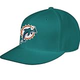 Reebok Miami Dolphins Aqua Sideline Flat Bill Fitted Hat (6 7/8)