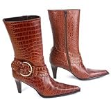 Costablanca -- Cadie Cognac croc -- Women's Shoes,Boots