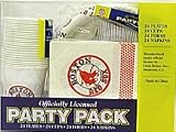 Boston Red Sox 96 Piece Plastic Dinnerware Set by Upper Deck