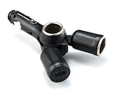 Gilsson Universal 3-Way Car Cigarette Lighter Socket Splitter with USB Power Port for iPod Blackberry Smartphone GPS