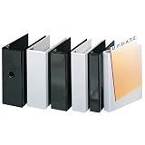 Cardinal 11131 Easyopen Clearvue Locking Round Ring Binder, 3 Capacity, Black