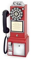 Crosley CR56 1950's Pay Phone - Red