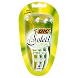 Bic Soleil Citron Shavers, Pivot , 4 Shavers (Pack of 3)