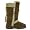 G52 New Ladies Chestnut Faux Fur Winter Snow Boots Size 3