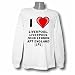 I Love Liverpool, LIVERPOOL JOHN LENNON APT ENGLAND [LPL] Long Sleeve T-shirt Large White