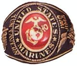 Marine Deluxe Engraved Ring - 18kt Heavy Gold Electroplate