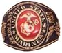 Marine Deluxe Engraved Ring - 18kt Heavy Gold Electroplate