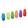 Lightly Scented Eraser Caps For Pencils. Assorted Bright Colors. 30 Per Pack
