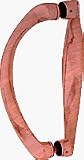 CRL 6 Antique Brushed Copper Back-To-Back Sculptured Solid Pull Handle