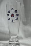 CHICAGO CUBS TEAM LOGO PLAYER AUTOGRAPHED GLASS PILSNER BEER CUP