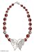 Carnelian necklace, 'Butterfly'