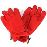 Kids 4-5 Years Winter Thinsulate 3M Waterproof Velcro Ski Snow Grip Gloves Red