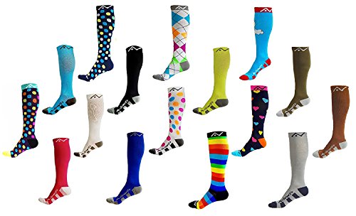 Compression Socks for Women & Men - Carolina Blue, Medium