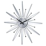 IMAGE OF Mirrored Sunburst Wall Clock