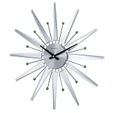 George Nelson 1220-MIRROR Mirrored Starburst Clock